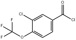 3-CHLORO-4-(TRIFLUOROMETHOXY)BENZOYL CHLORIDE Structure