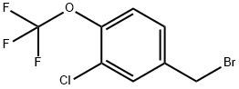 3-CHLORO-4-(TRIFLUOROMETHOXY)BENZYL BROMIDE 구조식 이미지