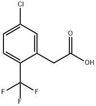 5-CHLORO-2-(TRIFLUOROMETHYL)PHENYLACETIC ACID 구조식 이미지