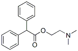 2-dimethylaminoethyl 2,2-diphenylacetate Structure