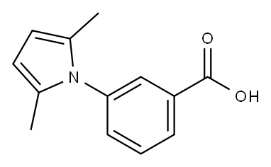3-(2,5-dimethyl-1H-pyrrol-1-yl)benzoic acid 구조식 이미지