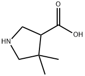 4,4-디메틸피롤리딘-3-카르복실산 구조식 이미지
