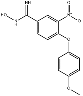 N'-HYDROXY-4-(4-METHOXYPHENOXY)-3-NITROBENZENECARBOXIMIDAMIDE 구조식 이미지