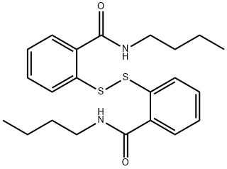 2,2'-dithiobis[N-butylbenzamide]  Structure