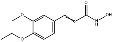 3-(4-에톡시-3-메톡시페닐)-2-프로펜히드록삼산 구조식 이미지