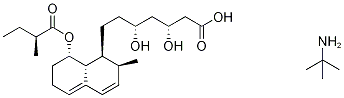 Mevastatin Hydroxy Acid t-ButylaMine Salt Structure