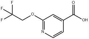 2-(2,2,2-Trifluoroethoxy)-4-pyridinecarboxylicacid Structure