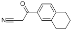 3-(1,2,3,4-Tetrahydronaphthalen-6-yl)-3-oxopropanenitrile,  3-(5,6,7,8-Tetrahydro-2-naphthyl)-3-oxopropionitrile 구조식 이미지
