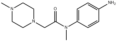 N-(4-aminophenyl)-N-methyl-2-(4-methylpiperazin-1-yl)acetamide 구조식 이미지