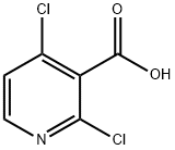 2,4-Dichloropyridine-3-carboxylic acid 구조식 이미지