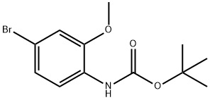 Carbamic acid, (4-bromo-2-methoxyphenyl)-, 1,1-dimethylethyl ester (9CI) Structure