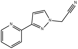 2-(3-(pyridin-2-yl)-1H-pyrazol-1-yl)acetonitrile Structure