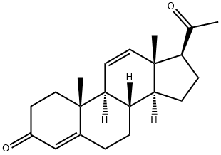 17-acetyl-10,13-dimethyl-1,2,6,7,8,9,14,15,16,17-decahydrocyclopenta[a ]phenanthren-3-one 구조식 이미지