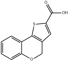 4H-THIENO[3,2-C]CHROMENE-2-CARBOXYLIC ACID Structure