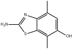 (2-아미노-4,7-다이메틸)벤조티아졸-6-OL,HCL 구조식 이미지