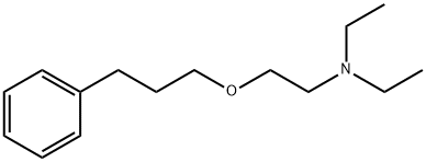 [2-(3-페닐프로폭시)에틸]디에틸아민 구조식 이미지