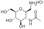 2-ACETAMIDO-2-DEOXY-BETA-D-GLUCOPYRANOSYL METHYLAMINE CHLORIDE Structure