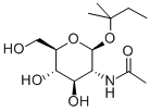 TERT-AMYL 2-ACETAMIDO-2-DEOXY-BETA-D-GLUCOPYRANOSIDE Structure