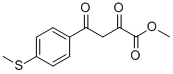 메틸4-[4-(메틸설파닐)페닐]-2,4-디옥소부타노에이트 구조식 이미지
