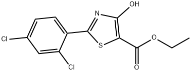 ETHYL 2-(2,4-DICHLOROPHENYL)-4-HYDROXYTHIAZOLE-5-CARBOXYLATE Structure