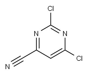 2,6-Dichloropyrimidine-4-carbonitrile 구조식 이미지