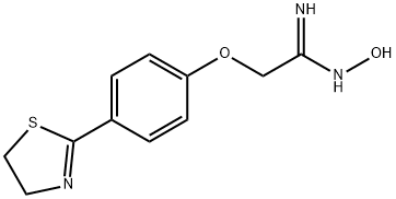 2-[4-(4,5-DIHYDRO-1,3-THIAZOL-2-YL)PHENOXY]-N'-HYDROXYETHANIMIDAMIDE Structure