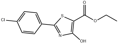 ETHYL 2-(4-CHLOROPHENYL)-4-HYDROXY-1,3-THIAZOLE-5-CARBOXYLATE Structure