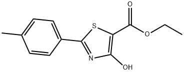 ETHYL 4-HYDROXY-2-(4-METHYLPHENYL)-1,3-THIAZOLE-5-CARBOXYLATE Structure