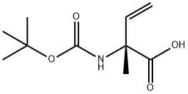 3-Butenoicacid,2-[[(1,1-dimethylethoxy)carbonyl]amino]-2-methyl-,(2R)-(9CI) Structure