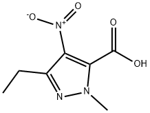 5-ETHYL-2-METHYL-4-NITRO-2 H-PYRAZOLE-3-CARBOXYLIC ACID Structure