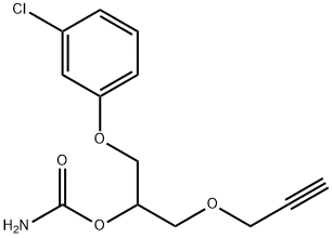 1-(m-Chlorophenoxy)-3-(2-propynyloxy)-2-propanol carbamate Structure