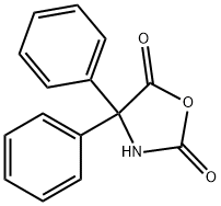 2,5-옥사졸리딘디온,4,4-디페닐- 구조식 이미지