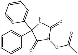 (2,5-dioxo-4,4-diphenyl-imidazolidin-1-yl) acetate Structure