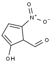 1,4-Cyclopentadiene-1-carboxaldehyde, 5-hydroxy-2-nitro- (9CI) Structure