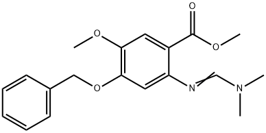 (E)-Methyl 4-(benzyloxy)-2-((diMethylaMino)MethyleneaMino)-5-Methoxybenzoate 구조식 이미지