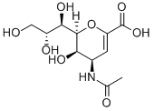 4-ACETYLAMINO-2,6-ANHYDRO-3,4-DIDEOXY-D-GLYCERO-D-GALACTONON-2-ENONIC ACID Structure