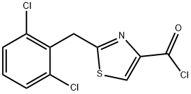 2-(2,6-DICHLOROBENZYL)-1,3-THIAZOLE-4-CARBONYL CHLORIDE Structure