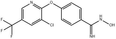 4-{[3-chloro-5-(trifluoromethyl)-2-pyridinyl]oxy}-N'-hydroxybenzenecarboximidamide 구조식 이미지