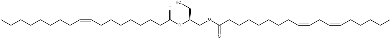 3-LINOLEOYL-2-OLEOYL-SN-GLYCEROL Structure