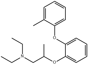 N,N-Diethyl-2-[o-(o-tolyloxy)phenoxy]propylamine Structure