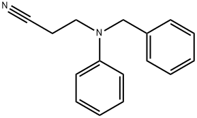 3-[phenyl(phenylmethyl)amino]-Propanenitrile Structure