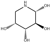 2,3,4,5-Piperidinetetrol, (2R,3S,4R,5R)- (9CI) Structure