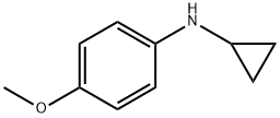 Benzenamine, N-cyclopropyl-4-methoxy- (9CI) Structure
