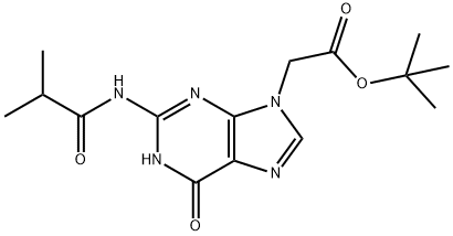 tert-butyl 2-(2-isobutyraMido-6-oxo-1H-purin-9(6H)-yl)acetate Structure