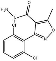3-(2,6-디클로로페닐)-5-메틸리속사졸-4-탄수화물 구조식 이미지