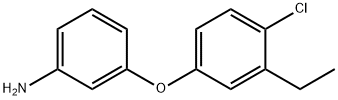 3-(4-CHLORO-3-ETHYL-PHENOXY)-PHENYLAMINE Structure