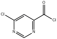 4-Pyrimidinecarbonyl chloride, 6-chloro- (9CI) Structure