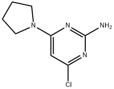 4-CHLORO-6-(1-PYRROLIDINYL)-2-PYRIMIDINAMINE Structure