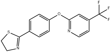 PYRIDINE, 2-[4-(4,5-DIHYDRO-2-THIAZOLYL)PHENOXY]-4-(TRIFLUOROMETHYL)- 구조식 이미지