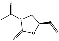 2-옥사졸리딘티온,3-아세틸-5-에테닐-,(5R)-(9Cl) 구조식 이미지